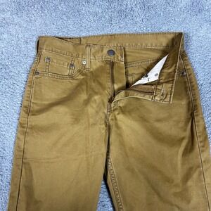 Levi's Jeans Mens 30x30 514 Straight Brown Good Cotton Twill Chino Business